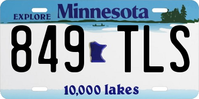 MN license plate 849TLS