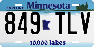 MN license plate 849TLV