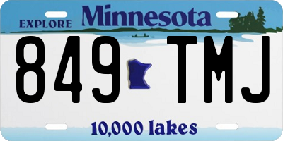 MN license plate 849TMJ
