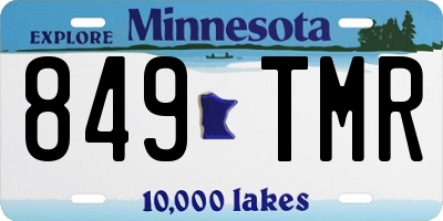 MN license plate 849TMR