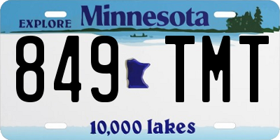 MN license plate 849TMT