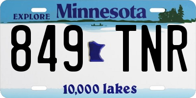 MN license plate 849TNR