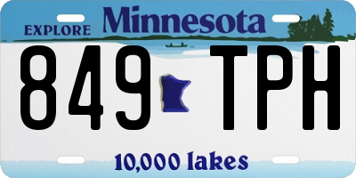 MN license plate 849TPH
