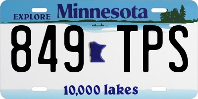 MN license plate 849TPS