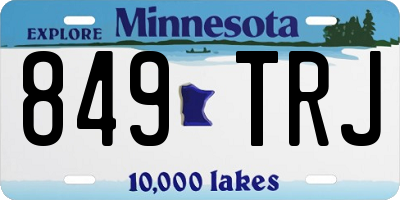 MN license plate 849TRJ