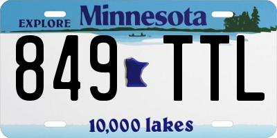 MN license plate 849TTL