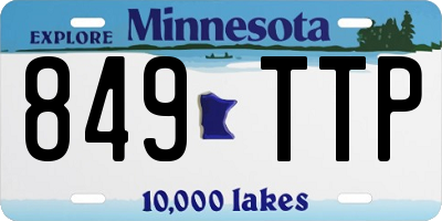 MN license plate 849TTP