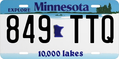MN license plate 849TTQ