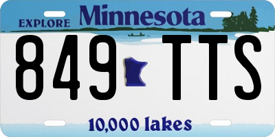 MN license plate 849TTS