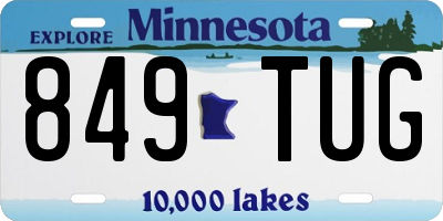 MN license plate 849TUG