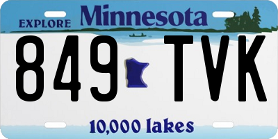MN license plate 849TVK