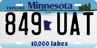 MN license plate 849UAT