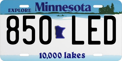 MN license plate 850LED
