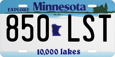 MN license plate 850LST