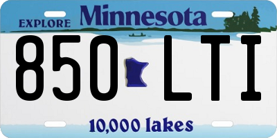 MN license plate 850LTI