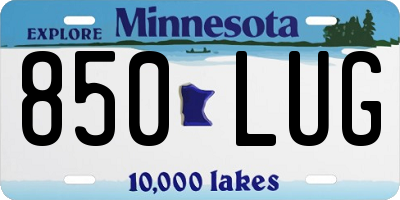 MN license plate 850LUG