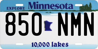 MN license plate 850NMN
