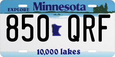 MN license plate 850QRF