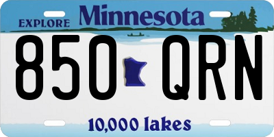 MN license plate 850QRN