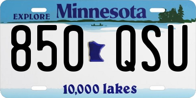 MN license plate 850QSU