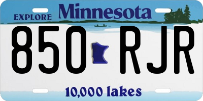 MN license plate 850RJR