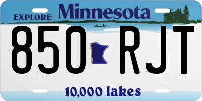 MN license plate 850RJT