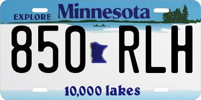 MN license plate 850RLH