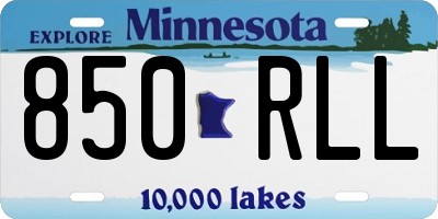 MN license plate 850RLL