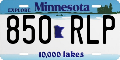 MN license plate 850RLP