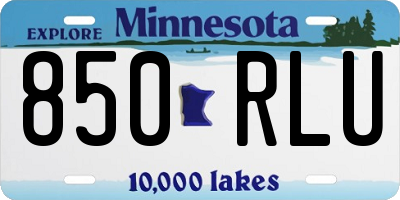 MN license plate 850RLU
