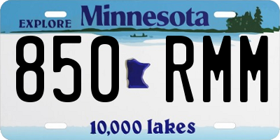MN license plate 850RMM