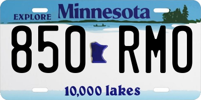 MN license plate 850RMO