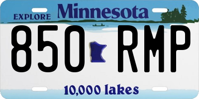 MN license plate 850RMP
