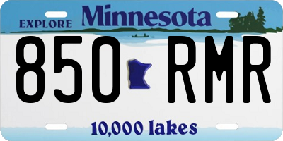 MN license plate 850RMR