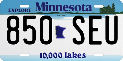 MN license plate 850SEU
