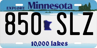 MN license plate 850SLZ