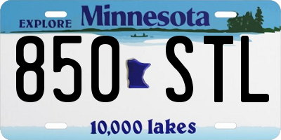 MN license plate 850STL