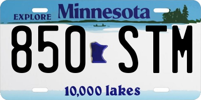 MN license plate 850STM