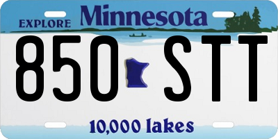 MN license plate 850STT