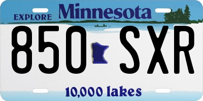 MN license plate 850SXR