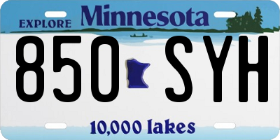 MN license plate 850SYH