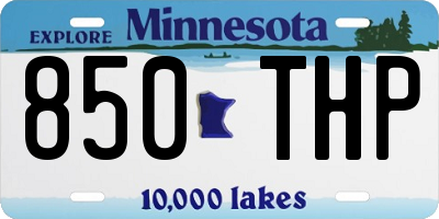 MN license plate 850THP