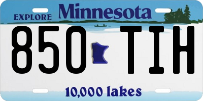MN license plate 850TIH