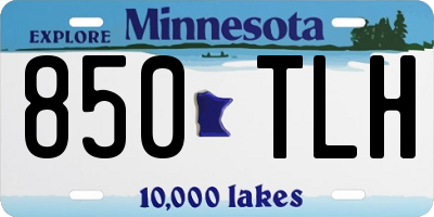 MN license plate 850TLH