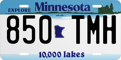 MN license plate 850TMH