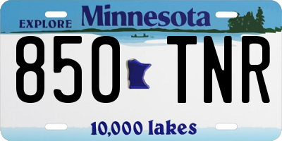 MN license plate 850TNR