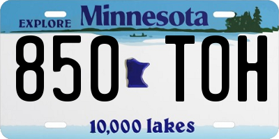 MN license plate 850TOH