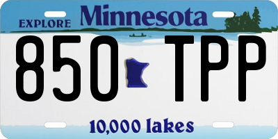 MN license plate 850TPP