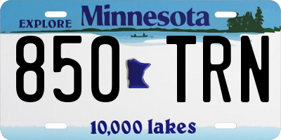 MN license plate 850TRN