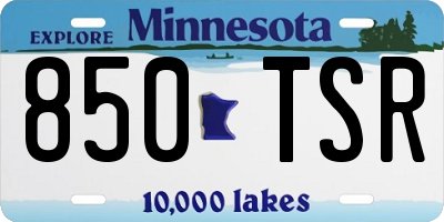 MN license plate 850TSR